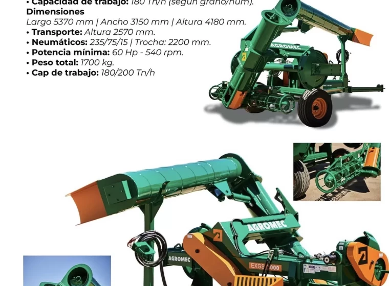 Extractora de cereales Agromec EXGS3000, año 0