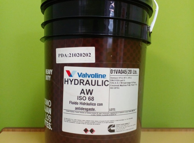 Accesorio Valvoline Hydraulic AWS ISO 68, año 0