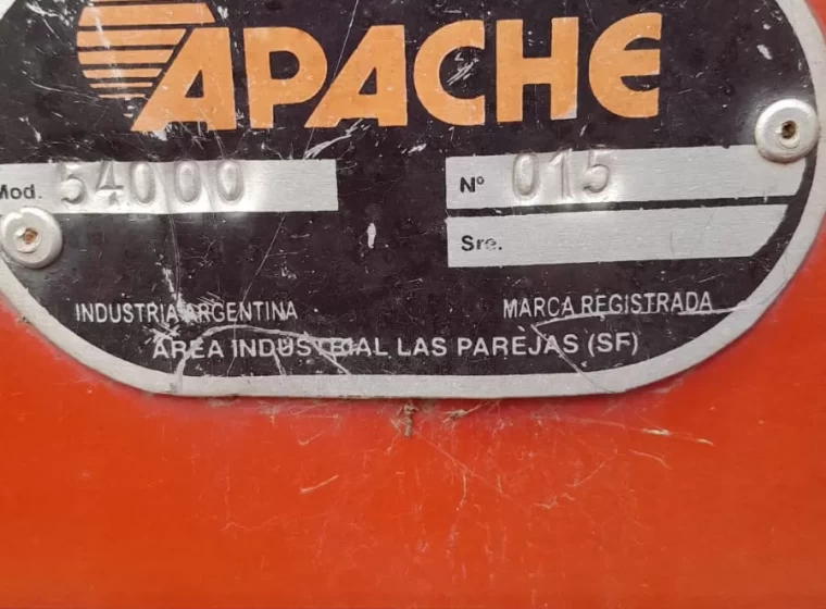 Sembradora Apache 54000 2921, año 2012