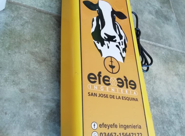 Balanza móvil para pesaje de ganado Efe Efe&Efe Ganadera, año 0