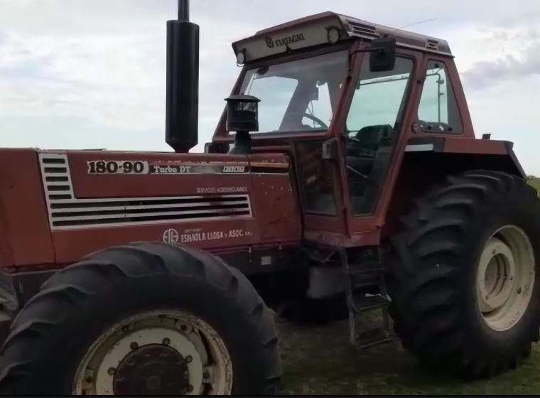 Tractor Fiat New Holland 180-90, año 1995