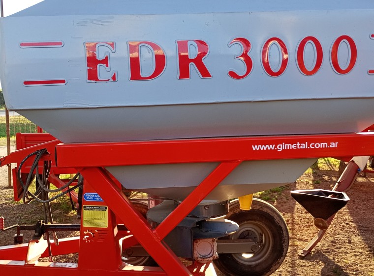 Fertilizadora Gimetal edr3000, año 1