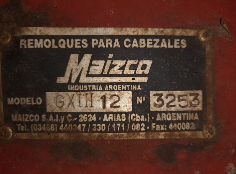 Cabezal Maizco GXIII 1270, año 2007