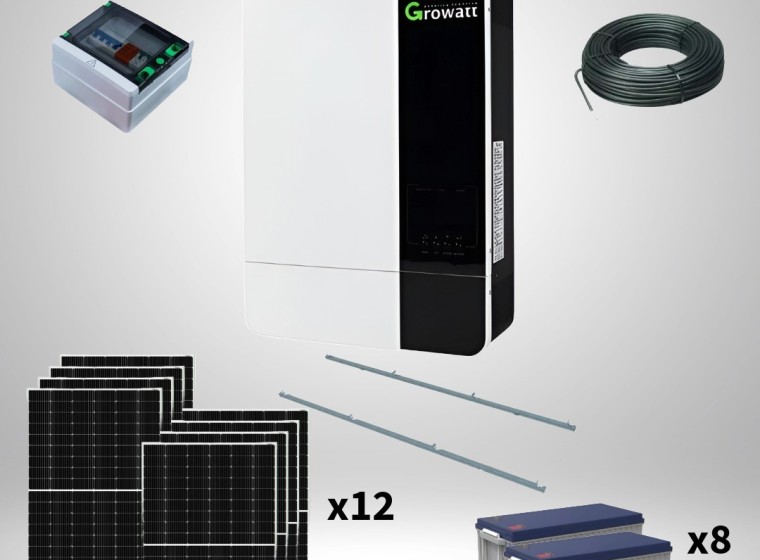 Energía solar Growatt Kit WS-3, año 0