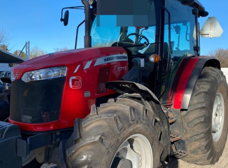 Tractor Massey Ferguson 6712, año 2018