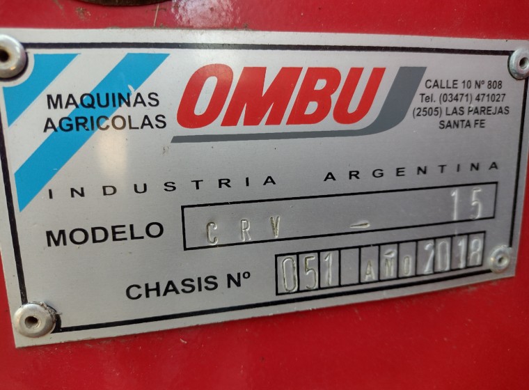 Tolva Ombu CRV15, año 1