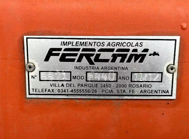 Sembradora Fercam F440, año 2012