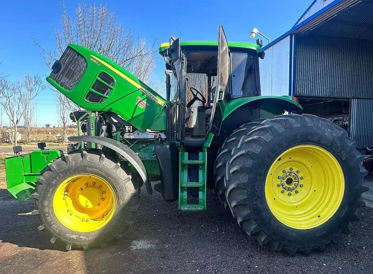 Tractor John Deere 6.180 J, año 2018