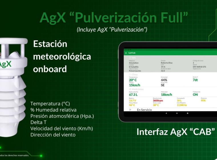 Tecnología de precisión GeoAgris AgriExplorer Pulverización FULL, año 0