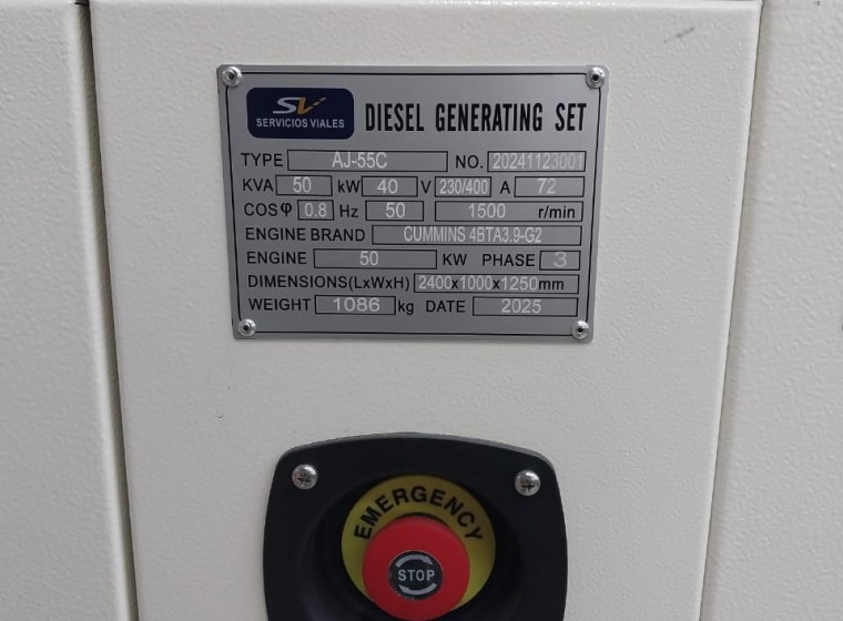 Grupo electrógeno  Leroy-Somer AJ - 55C Cummins, año 0