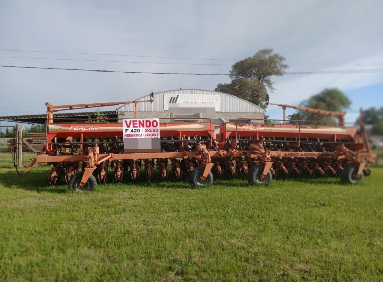 Sembradora Fercam F420 2452, año 1