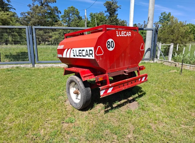 Acoplado Lecar 1500 lts, año 2015