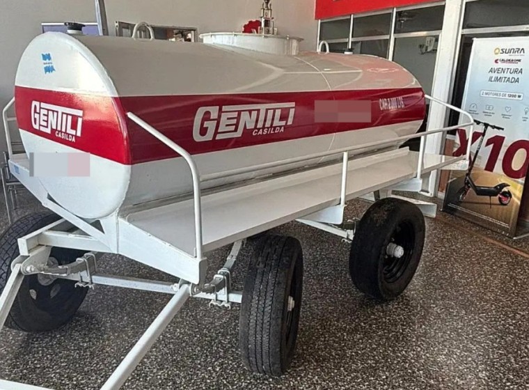 Acoplado Gentili 2000 lts, año 0