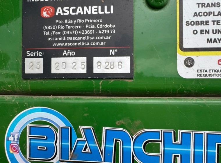 Tolva Ascanelli autodescargable, año 2025