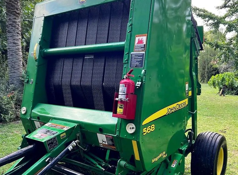 Rotoenfardadora John Deere 568, año 2018