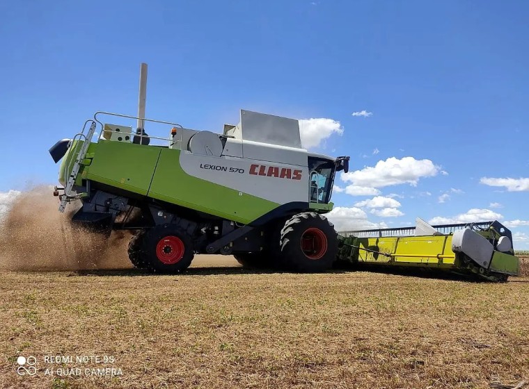 Cosechadora Claas Lexion 570, año 2009