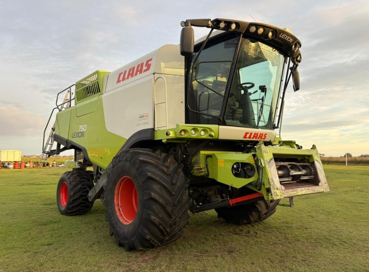 Cosechadora Claas Lexion 750, año 2014