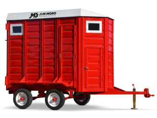 Acoplado jaula para 2 caballos