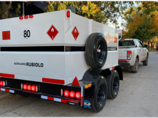 Acoplado tanque 3000 lts americano Rubio