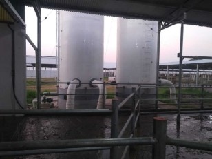 tanque para lavado de tambo