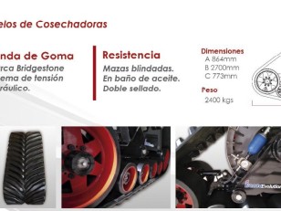 Oruga para cosechadoras