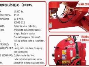 Tanque estiercolero gea gergolet TMV120