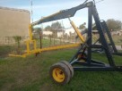 Grua hidraulica para bolsones y operario